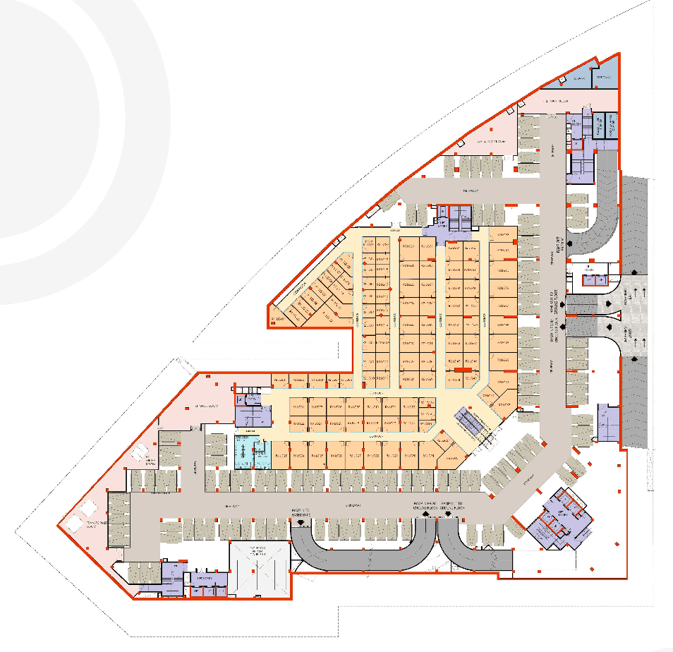 Architectural floor plan layout of a lower ground floor.